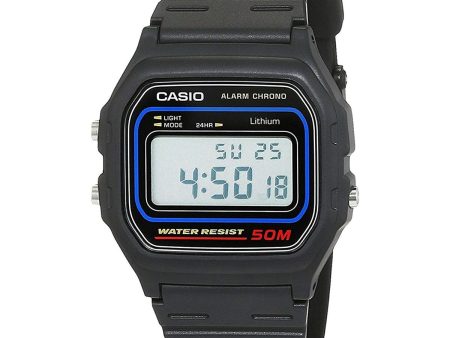 Unisex Watch Casio W-59-1VQES Black Grey (Ø 34 mm) (Ø 35 mm) For Sale