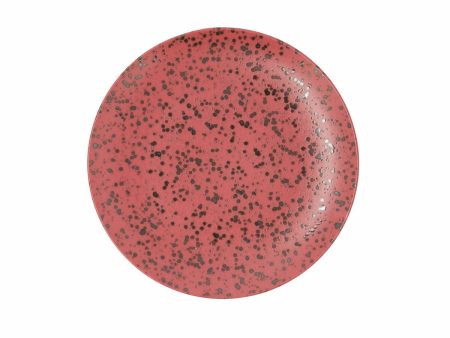 Flat plate Ariane Oxide Ceramic Red (Ø 24 cm) (6 Units) Hot on Sale