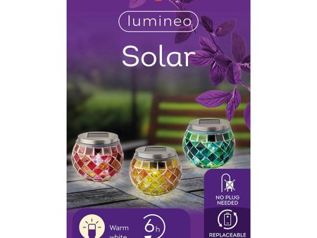 Solar lamp Lumineo 894596 Mosaic 9 cm Supply