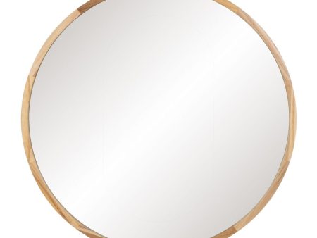 Wall mirror Natural 100 x 4 x 100 cm Fashion