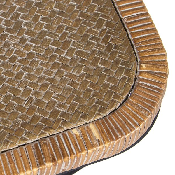 Centre Table Alexandra House Living Brown Black Rattan Natural Fibre 70 x 45 x 50 cm Cheap