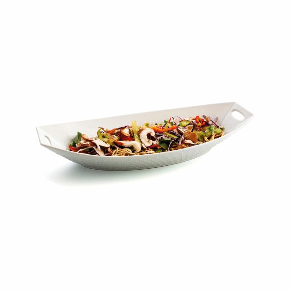 Serving Platter Quid Gastro Ceramic White (39,5 x 19 x 8 cm) (4 Units) For Cheap