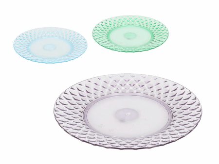 Flat Plate La Mediterránea Plastic 25 x 25 x 2,5 cm (24 Units) Online Hot Sale