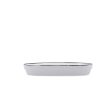 Snack tray Ariane Vital Filo White Black Ceramic Aluminium Oxide 17,3 x 2,6 x 10 cm (8 Units) Cheap