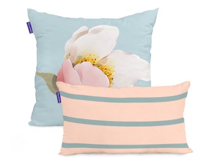 Set of cushion covers HappyFriday Spring blossom Multicolour 2 Pieces Online Hot Sale