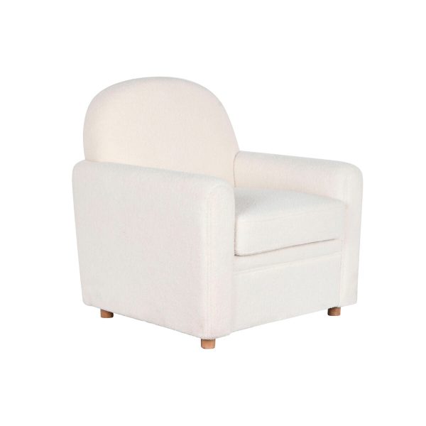 Armchair DKD Home Decor White Polyester Wood 79 x 72 x 86 cm Online