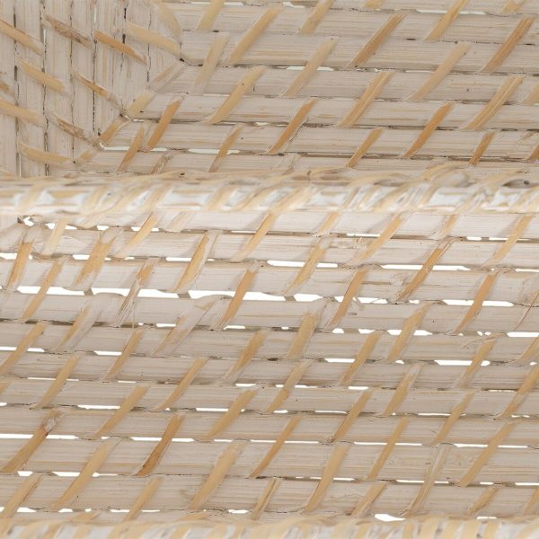 Cutlery basket White Bamboo Rattan 34 x 24 x 6 cm on Sale