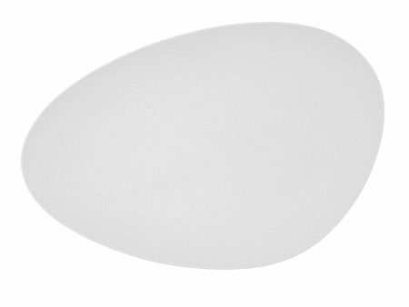 Snack tray Bidasoa Fosil White Ceramic Aluminium Oxide Oval 39,1 x 26,3 x 3,4 cm (4 Units) Online now