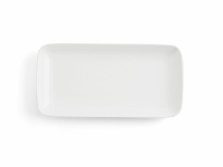 Serving Platter Ariane Vital Coupe Rectangular Ceramic White (28 x 14 cm) (6 Units) For Sale