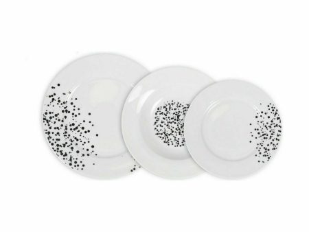 Dinnerware Set La Mediterránea Motes Circular 18 Pieces (2 Units) Discount