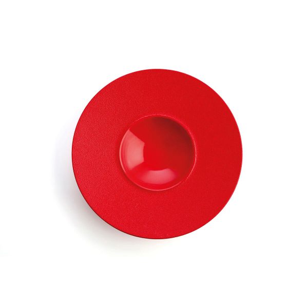 Deep Plate Ariane Antracita Ceramic Red (Ø 28 cm) (6 Units) Hot on Sale