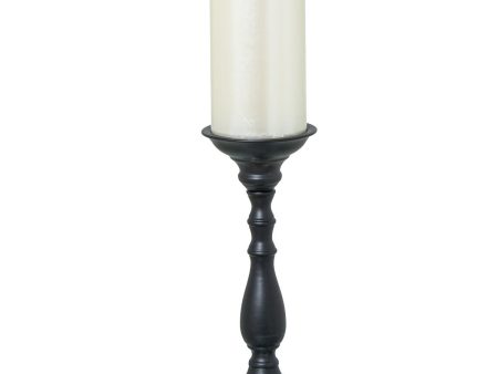 Candle Holder Alexandra House Living Black Metal 9 x 25 x 9 cm Online