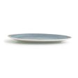 Flat Plate Ariane Terra Triangular Blue Ceramic Ø 29 cm (6 Units) on Sale