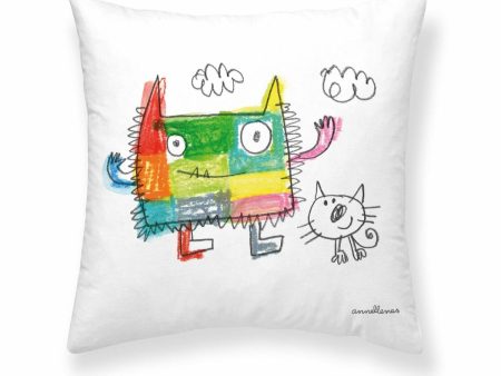 Cushion cover Decolores Nuvol Multicolour 50 x 50 cm Hot on Sale