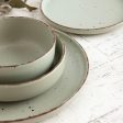 Flat Plate Quid Duna Green Ceramic 26,5 x 2,8 cm (6 Units) Online Hot Sale