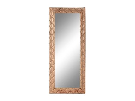 Wall mirror Home ESPRIT Natural Modern 76 x 4 x 183 cm on Sale