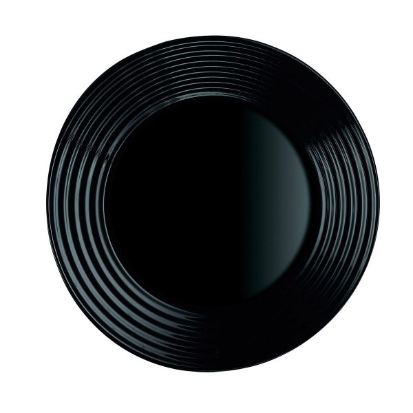 Dessert dish Luminarc Harena Black Glass (19 cm) (24 Units) Online now