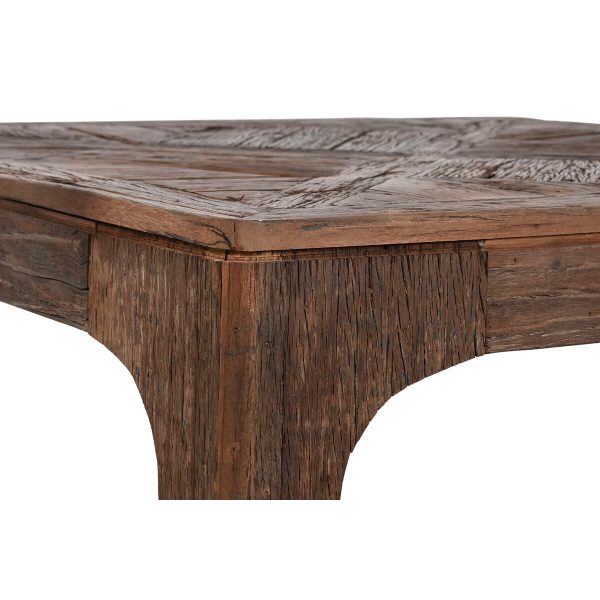 Centre Table Home ESPRIT Brown Wood 100 x 100 x 32 cm Hot on Sale