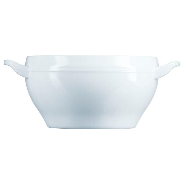 Bowl Luminarc With handles White Glass 540 ml (24 Units) Online