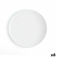 Flat plate Ariane Coupe Ceramic White (Ø 31 cm) (6 Units) Online Hot Sale