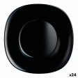 Deep Plate Luminarc Carine Black Glass (Ø 23,5 cm) (24 Units) For Cheap