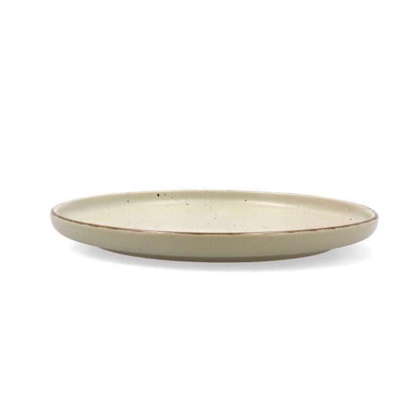 Flat Plate Quid Duna Green Ceramic 26,5 x 2,8 cm (6 Units) Online Hot Sale