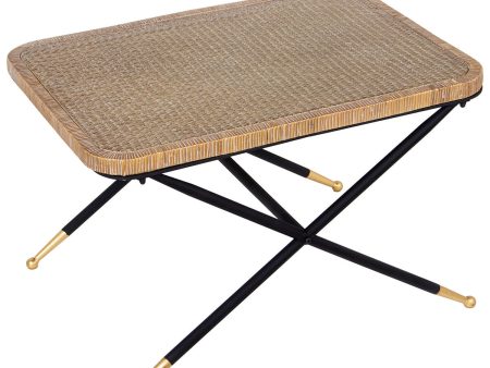 Centre Table Alexandra House Living Brown Black Rattan Natural Fibre 70 x 45 x 50 cm Cheap