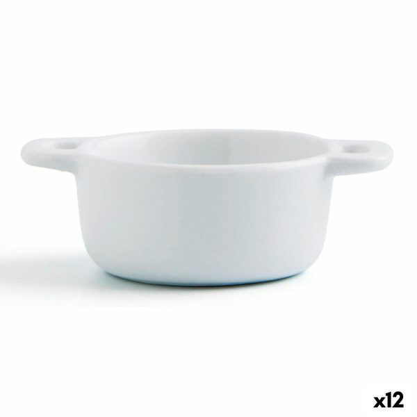 Snack tray Quid Gastro Fun White Ceramic 10 x 7 x 4 cm (12 Units) Online