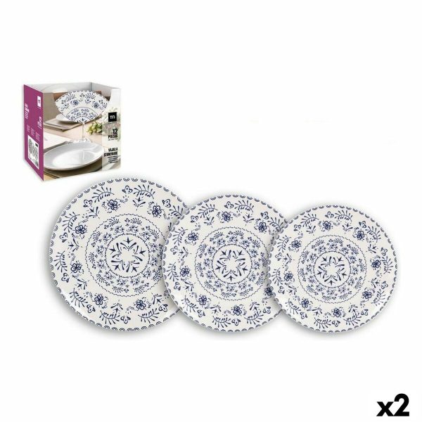 Tableware Inde Blur Stoneware (2 Units) (12 pcs) Online Sale