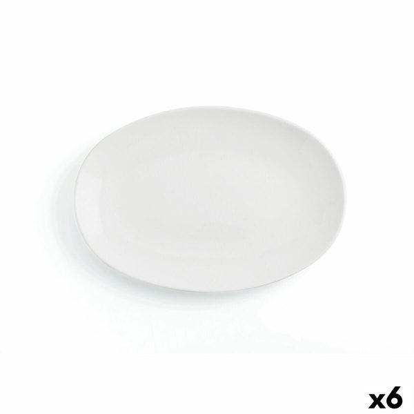 Serving Platter Ariane Vital Coupe Oval Ceramic White Ø 32 cm 6 Pieces Supply