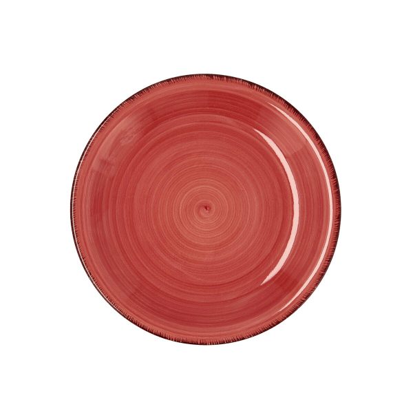 Dessert dish Quid Vita Ceramic Red (19 cm) (12 Units) For Sale