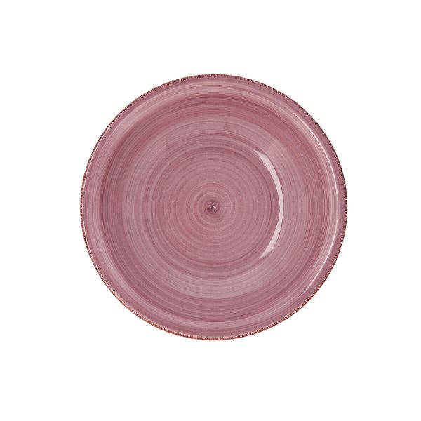 Deep Plate Quid Vita Peoni Ceramic Pink Ø 21,5 cm (12 Units) For Sale