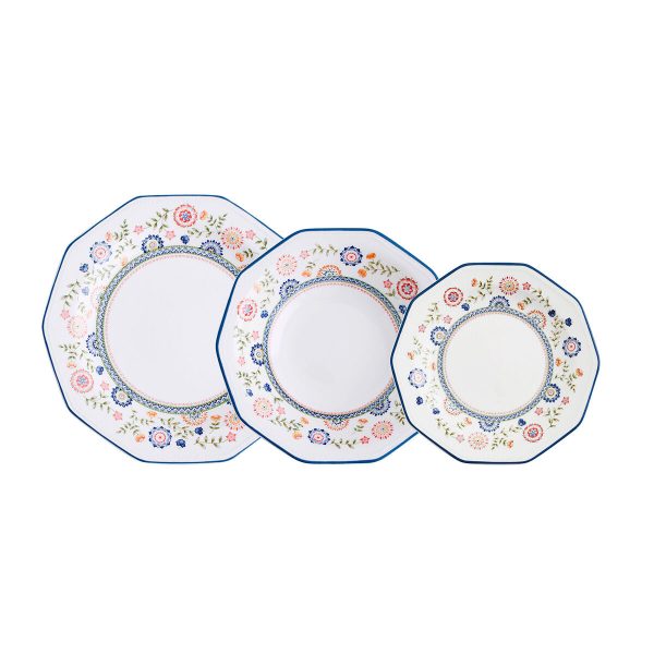 Dinnerware Set Queen´s By Churchill Bengal Multicolour Ceramic 12 Pieces Fashion