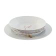 Dinnerware Set Home ESPRIT White Green Pink Porcelain 18 Pieces 27 x 27 x 2 cm Online Hot Sale