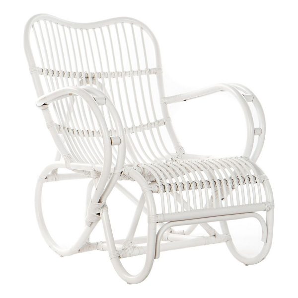 Armchair DKD Home Decor 75 x 85 x 85 cm White Rattan Sale