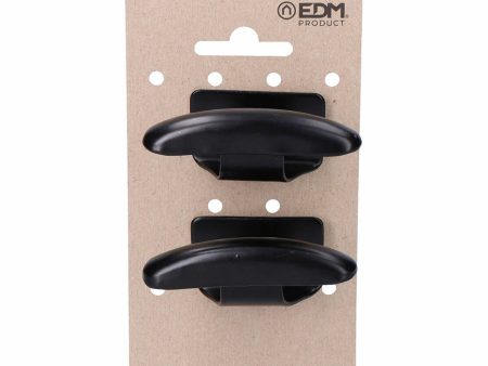 Door Hanger EDM 85575 Black Steel Cothes 2 Units For Discount