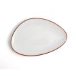 Flat plate Ariane Terra Triangular Ceramic Beige (Ø 29 cm) (6 Units) Sale