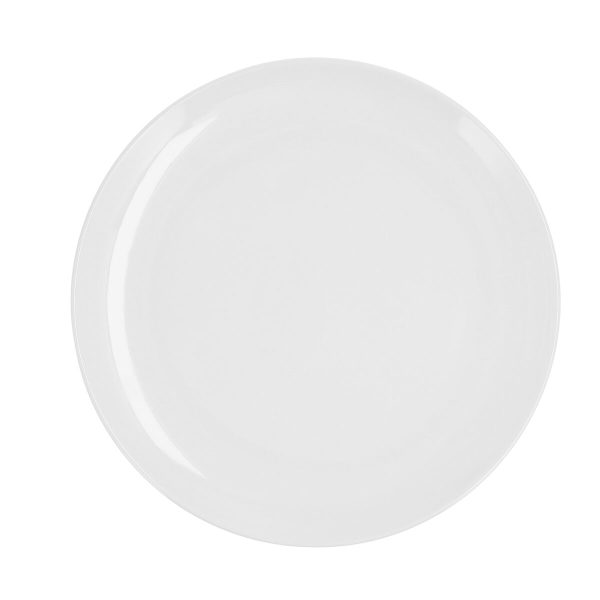 Flat Plate Quid Select Basic White Plastic 25 cm (24 Units) Supply