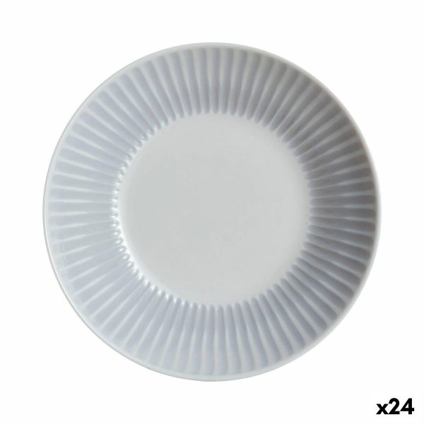 Deep Plate Luminarc Cottage Grey Glass 20 cm (24 Units) Discount