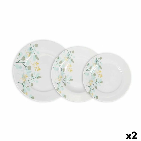 Dinnerware Set La Mediterránea Rivoli Circular 18 Pieces (2 Units) Online now