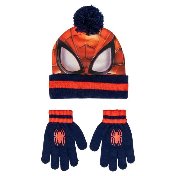 Hat & Gloves Spider-Man Red Discount