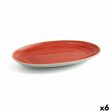 Serving Platter Ariane Terra Oval Ceramic Red (Ø 32 cm) (6 Units) For Cheap