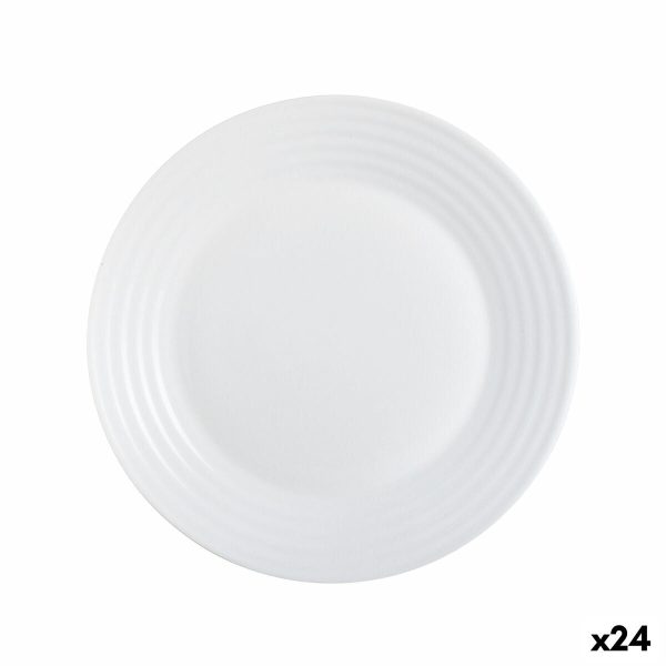 Dessert dish Luminarc Harena White Glass (19 cm) (24 Units) Sale