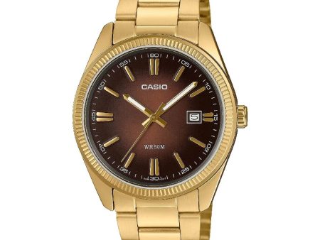 Men s Watch Casio MTP-1302PGC-5AVEF Brown on Sale