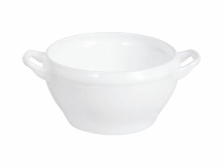 Bowl Luminarc With handles White Glass 540 ml (24 Units) Online