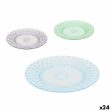 Flat Plate La Mediterránea Plastic 19 x 19 x 2 cm (24 Units) on Sale