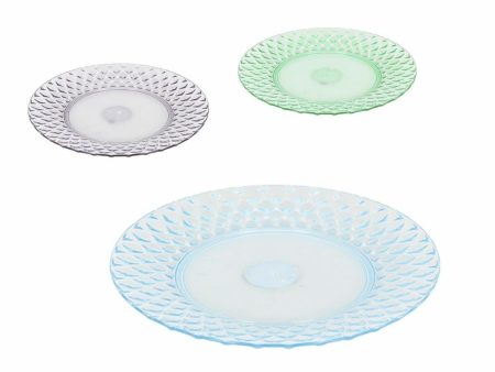 Flat Plate La Mediterránea Plastic 19 x 19 x 2 cm (24 Units) on Sale