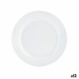 Flat plate Quid Basic Ceramic White (Ø 27 cm) (12 Units) Fashion