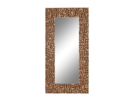 Wall mirror Home ESPRIT Brown Modern 91 x 4 x 183 cm Online now