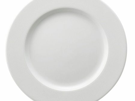 Flat plate Ariane Orba Ceramic White (Ø 27 cm) (12 Units) Hot on Sale